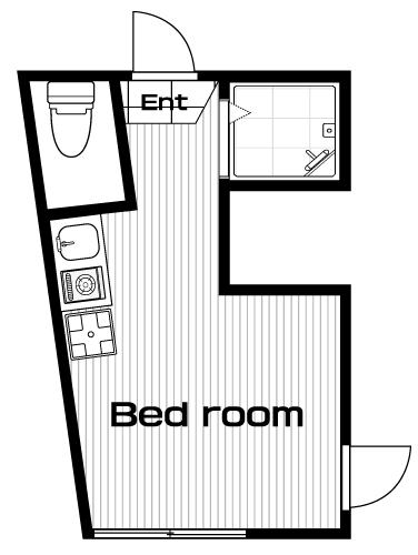 高円寺駅の賃貸 56,000円 間取り図
