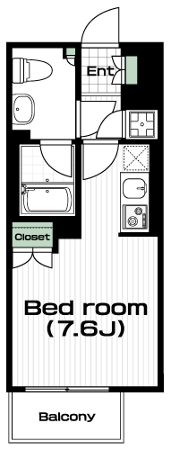 久米川駅の賃貸 82,000円 間取り図