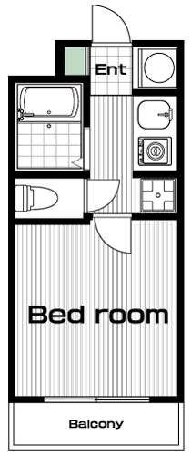 大塚・帝京大学駅の賃貸 49,000円 間取り図