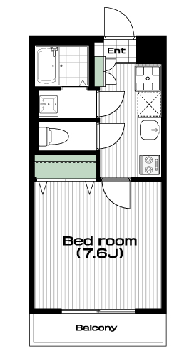 南与野駅の賃貸 52,000円 間取り図
