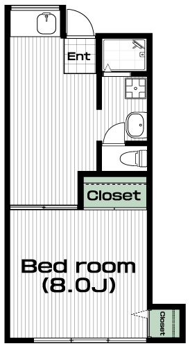 一橋学園駅の賃貸 59,000円 間取り図