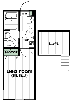 高津駅の賃貸 74,000円 間取り図