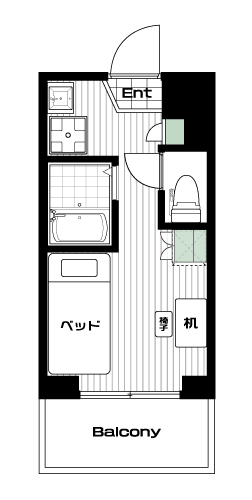 王子神谷駅の賃貸 64,000円 間取り図