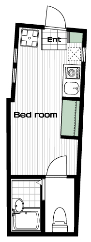 明大前駅の賃貸 79,000円 間取り図
