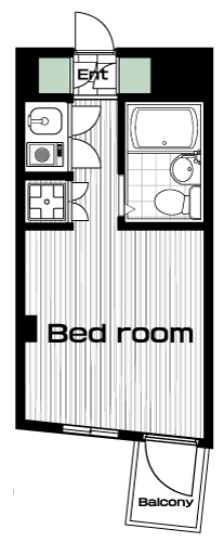 恵比寿駅の賃貸 60,000円 間取り図