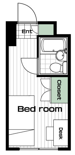 武蔵小杉駅の賃貸 58,000円 間取り図