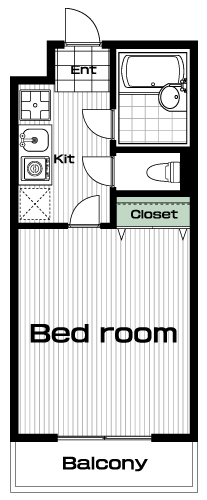 白楽駅の賃貸 67,000円 間取り図