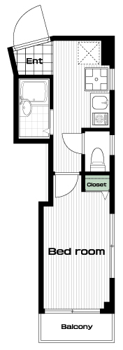 高円寺駅の賃貸 68,000円 間取り図