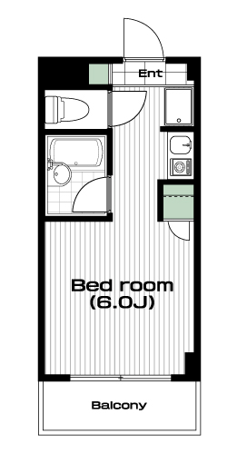 南与野駅の賃貸 38,000円 間取り図