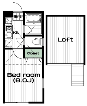 向ヶ丘遊園駅の賃貸 50,000円 間取り図