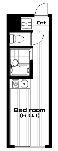 綱島駅の賃貸 49,000円 間取り図