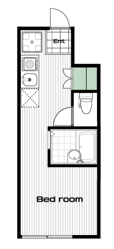 所沢駅の賃貸 52,000円 間取り図