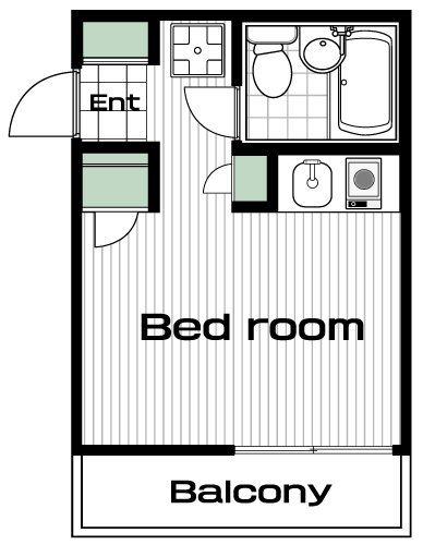 生田駅の賃貸 39,000円 間取り図