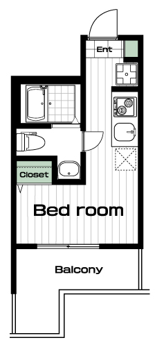 登戸駅の賃貸 65,000円 間取り図