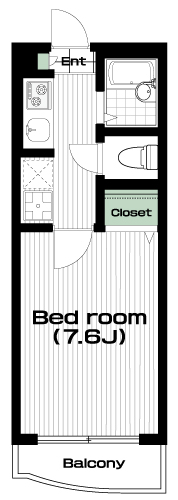 吉祥寺駅の賃貸 63,000円 間取り図