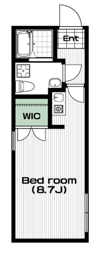 西武柳沢駅の賃貸 69,000円 間取り図