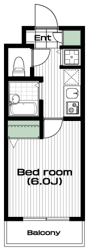 野方駅の賃貸 81,800円 間取り図