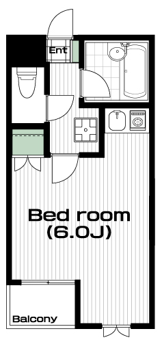 調布駅の賃貸 73,000円 間取り図