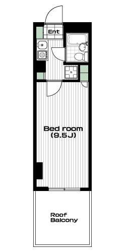 中板橋駅の賃貸 75,000円 間取り図
