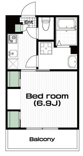 西八王子駅の賃貸 68,000円 間取り図