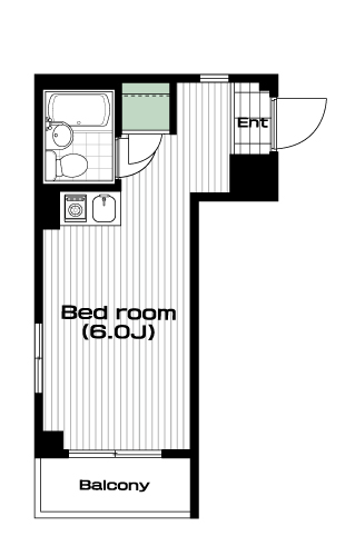 志村坂上駅の賃貸 55,000円 間取り図
