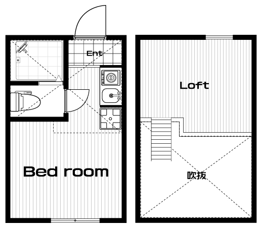 羽沢横浜国大駅の賃貸 48,000円 間取り図