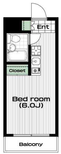 梅ヶ丘駅の賃貸 55,000円 間取り図