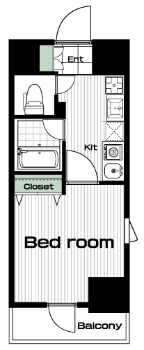 蒲田駅の賃貸 82,000円 間取り図