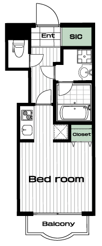 読売ランド前駅の賃貸 74,500円 間取り図