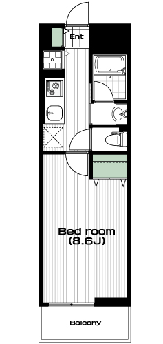 志村坂上駅の賃貸 85,000円 間取り図
