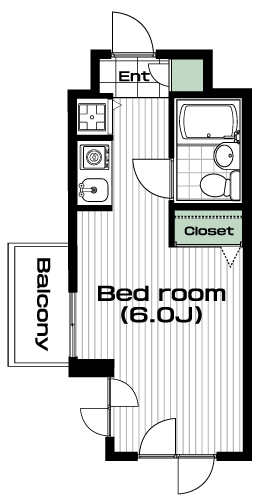 武蔵小杉駅の賃貸 64,000円 間取り図