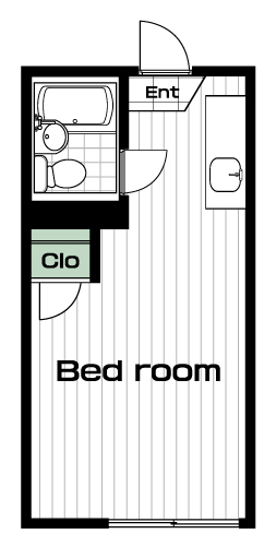 二子玉川駅の賃貸 68,000円 間取り図