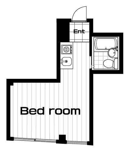 三軒茶屋駅の賃貸 55,000円 間取り図