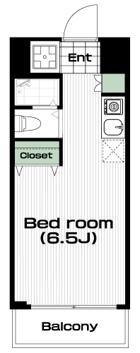 つつじヶ丘駅の賃貸 67,000円 間取り図