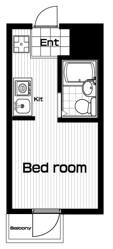尾山台駅の賃貸 49,000円 間取り図