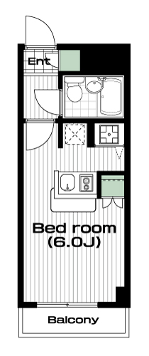 所沢駅の賃貸 55,000円 間取り図