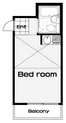 西荻窪駅の賃貸 58,000円 間取り図