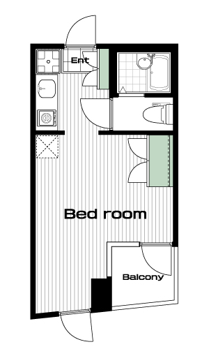 板橋駅の賃貸 72,000円 間取り図