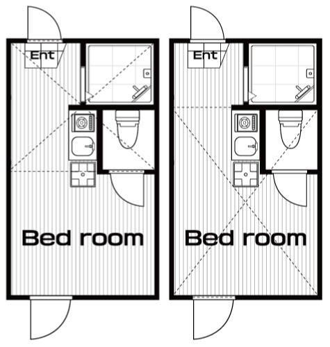 新高円寺駅の賃貸 65,000円 間取り図