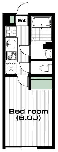 西武柳沢駅の賃貸 65,000円 間取り図