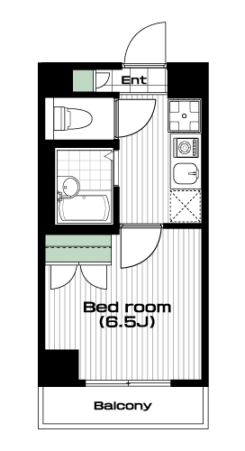 池袋駅の賃貸 89,000円 間取り図