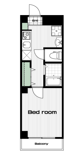 椎名町駅の賃貸 74,000円 間取り図
