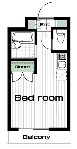 生田駅の賃貸 50,000円 間取り図