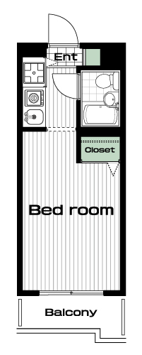 板橋区役所前駅の賃貸 60,000円 間取り図