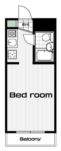 沼袋駅の賃貸 51,000円 間取り図