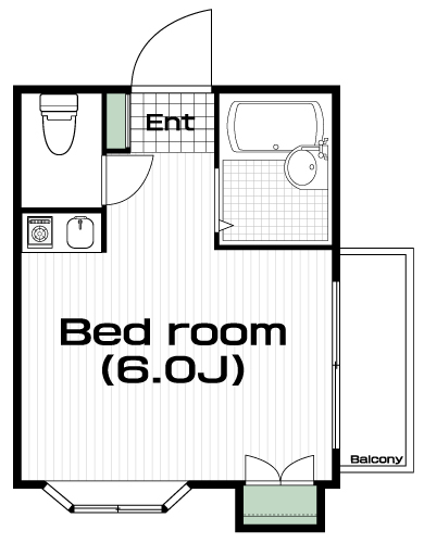国分寺駅の賃貸 61,000円 間取り図