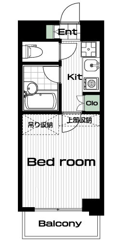 鷺沼駅の賃貸 67,000円 間取り図