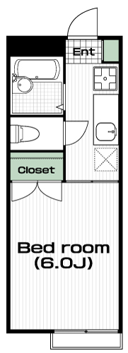 唐木田駅の賃貸 47,000円 間取り図