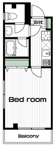 西武柳沢駅の賃貸 60,000円 間取り図