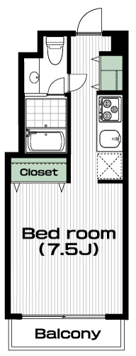 宮崎台駅の賃貸 69,000円 間取り図